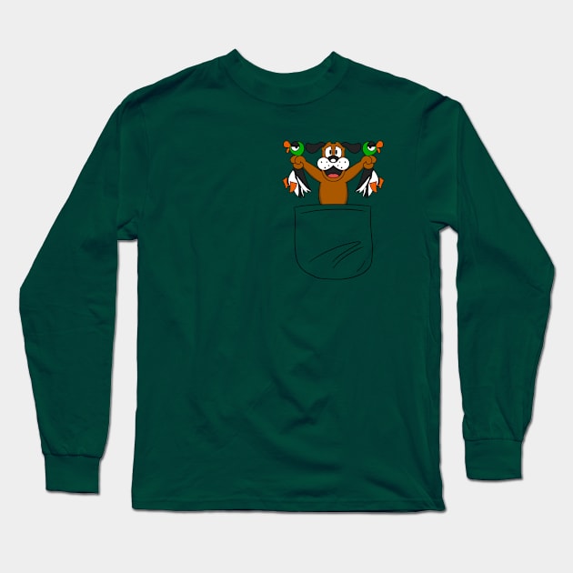 Duck Hunting Pocket Long Sleeve T-Shirt by CCDesign